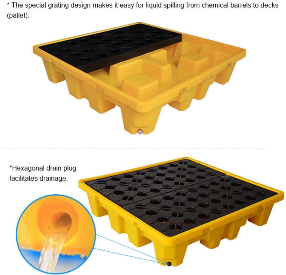 4 Drum Pallet  detail
