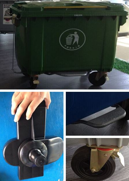 1100-liter-garbage-bin-details-lock-pedal-wheels 1100-liter-garbage-bin-details-lock-pedal-wheels