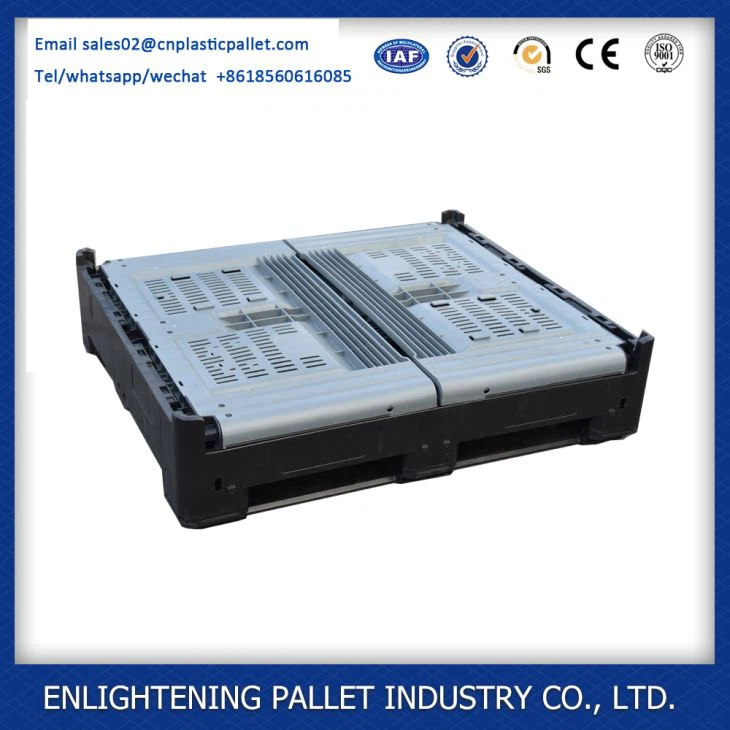 1200*1000*810mm HDPE collapsible Vented Foldable plastic Pallet bulk Box
