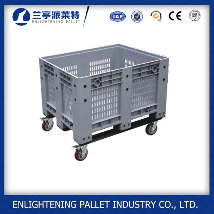 Heavy Duty Vented Plastic Stackable Pallet Bin