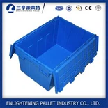 16L nestable plastic storage box Attached Lid Container, nestable plastic storage box