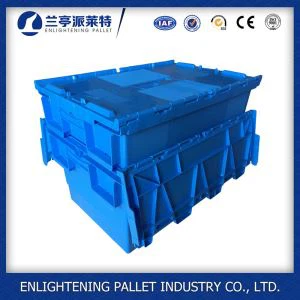 56L Attached Lid Plastic Container