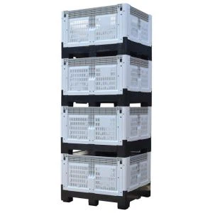 Collapsible Plastic Bulk Container For Fruits And Vegetables