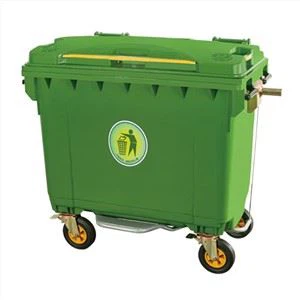660L Plastic Wheeled Garbage Bin