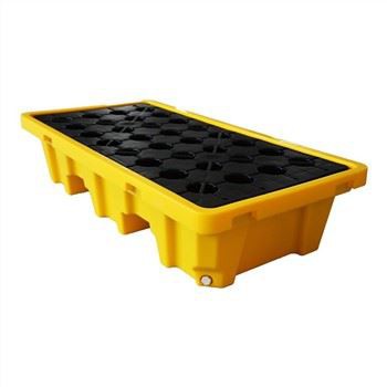 Heavy Duty 2 Drums Spill Plastic Pallet for Petroleum
