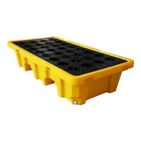 Heavy Duty 2 Drums Spill Plastic Pallet for Petroleum