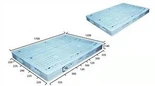 1750x1250 Double Face HDEP Euro Reinforced Plastic Pallet