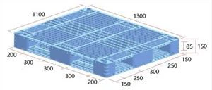 Euro Plastic Hdpe Heavy Duty Pallet 1300x1100mm