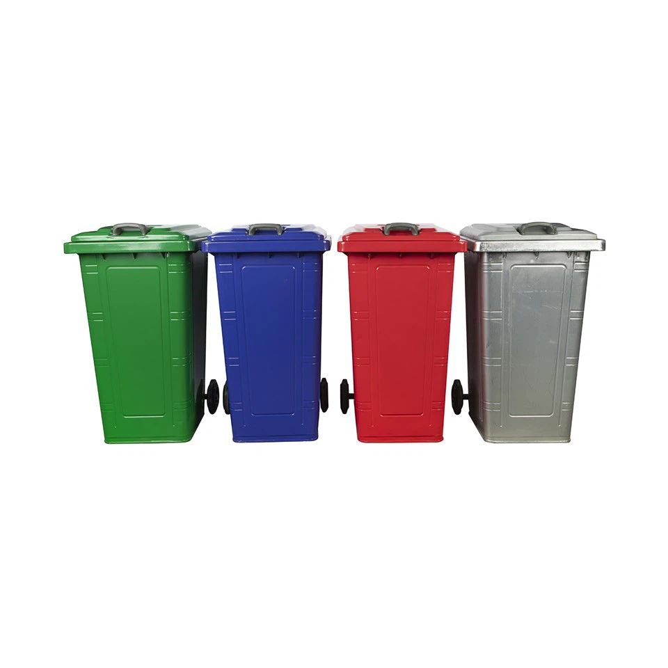 240L Square Metal Garbage Bin