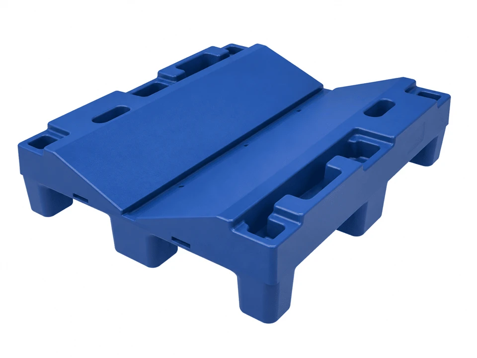 30" X 36" Blue Plastic Roll Pallet
