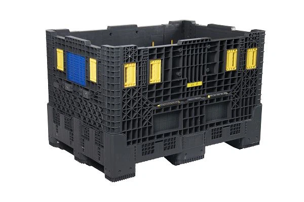 Collapsible Bulk Storage Containers With 3 Runners