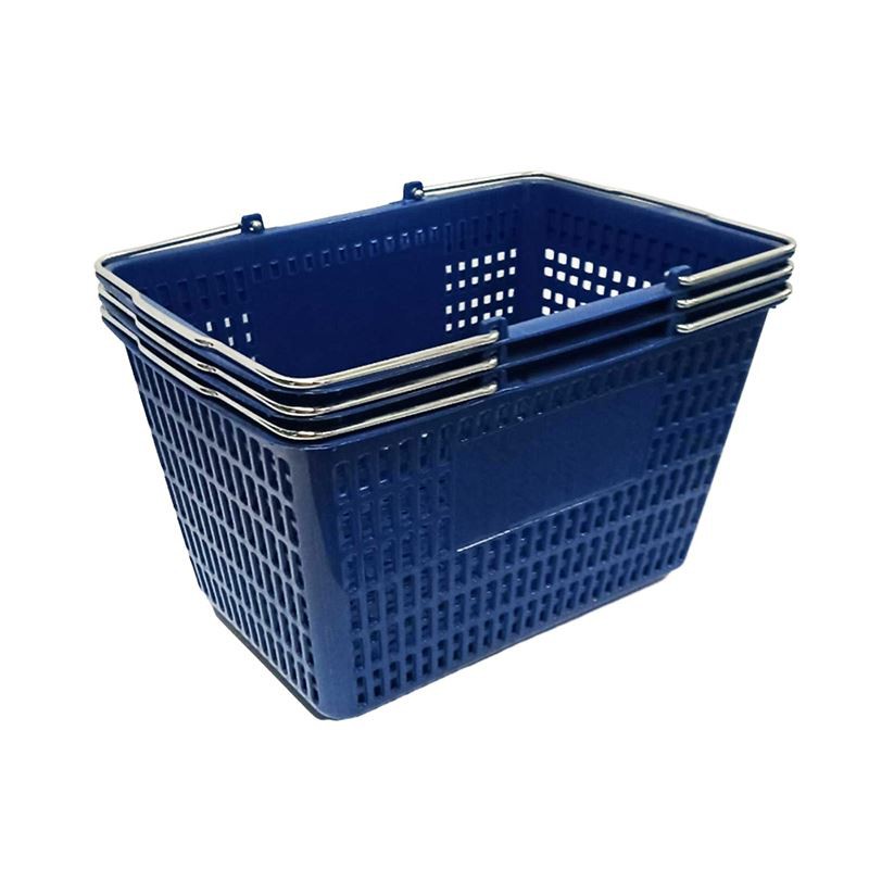Customized Supermarket Plastic Shopping Baskets