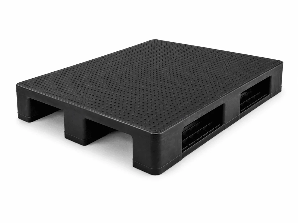 Industrial Three-Runner Compression Molded Plastic Pallet