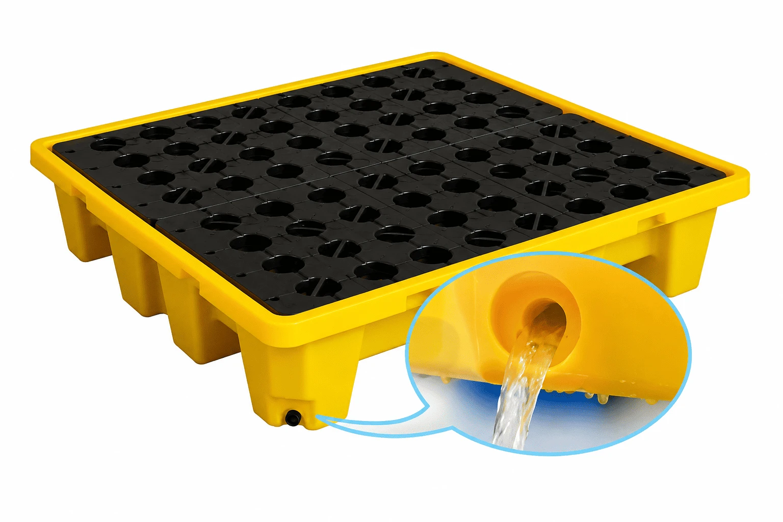 drum-spill-pallet-220l-sump-drain drum-spill-pallet-220l-sump-drain