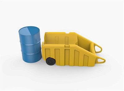 200 Liters Poly Bunded Drum Trolley