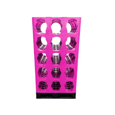 3 Pocket 5 Gallon Plastic Water Bottle Rack