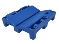 30" X 36" Blue Plastic Roll Pallet