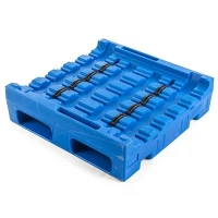 36x36 Inch 5-Cradle Plastic Roll Pallet