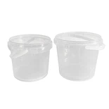 Clear Plastic Thin Wall Pails With Handle