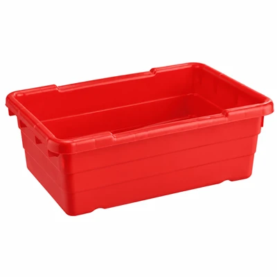 HDPE Meat Lug Tote Box For Meat Processing