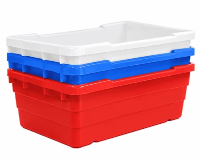 Nestable Meat Tote For Space-Saving Storage