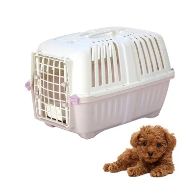 Plastic Pet Transport Box With Metal Doors